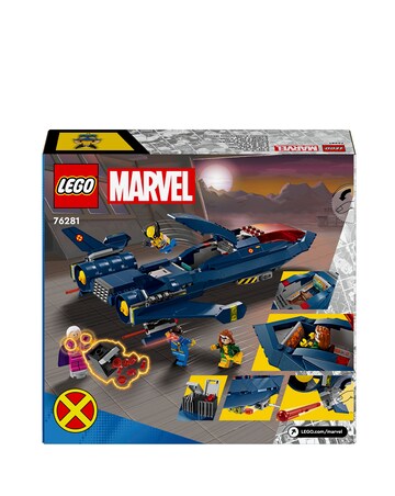 LEGO Marvel X-Men X-Jet Buildable Toy Plane Model Kit 76281