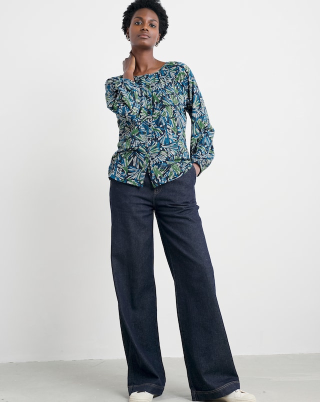 Seasalt Cornwall Mallow Button Through Top