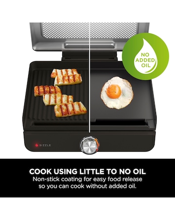 Ninja Sizzle GR101UK Smokeless Indoor Grill and Griddle
