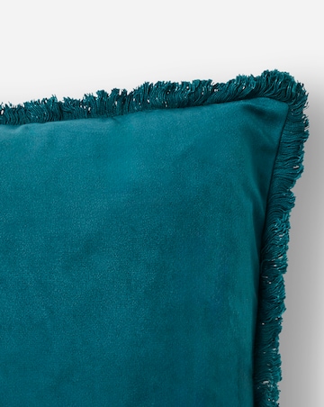 Luxe Velvet Fringed Cushion
