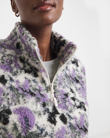 Snowdonia Oversized 1/4 Zip Printed Fleece