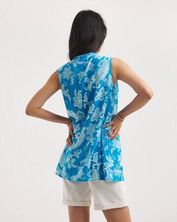 Julipa Sleeveless Ruffle Blouse