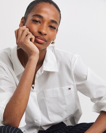 Tommy Hilfiger Poplin Easy Fit White Shirt