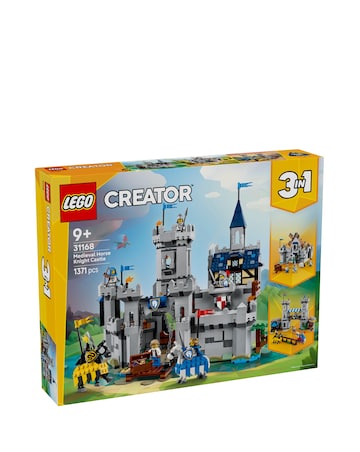 LEGO Creator 3in1 Medieval Horse Knight Castle Playset 31168
