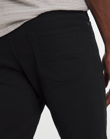 Slim Fit Stretch Gabardine Jean Black