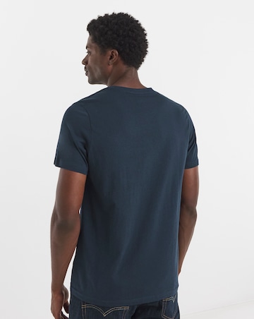 Pure Cotton Crew Neck T-Shirt- Navy