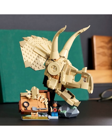 LEGO Jurassic World Dinosaur Fossils: Triceratops Skull Model Playset 76969