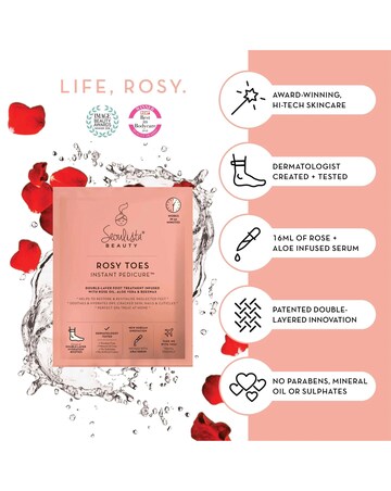 Seoulista Beauty Rosy Toes Instant Pedicure - 3pack