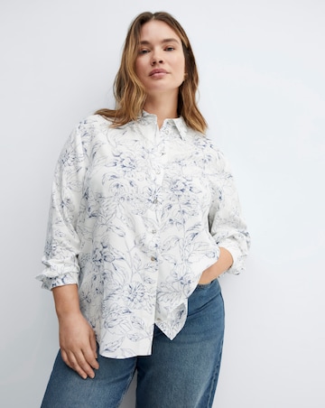 Mango Button Printed Shirt