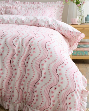 Cath Kidston Spitalfield Silk Stripe 100% Cotton Duvet Cover Set