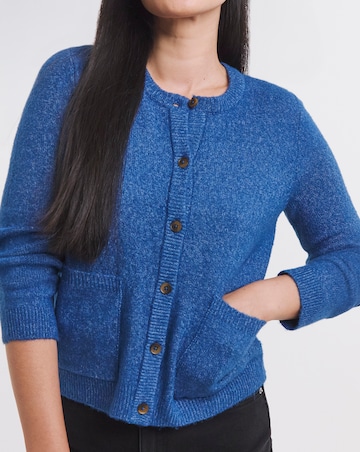 Cobalt Crew Neck Cardigan