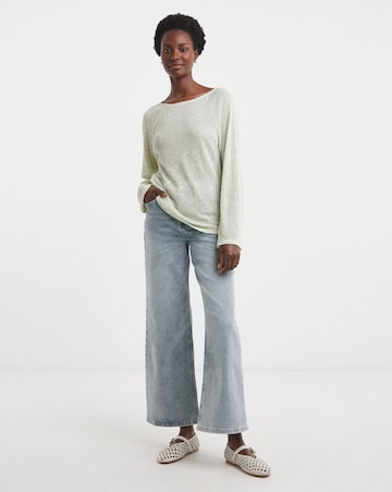 Space Dye Textured Slouch Top