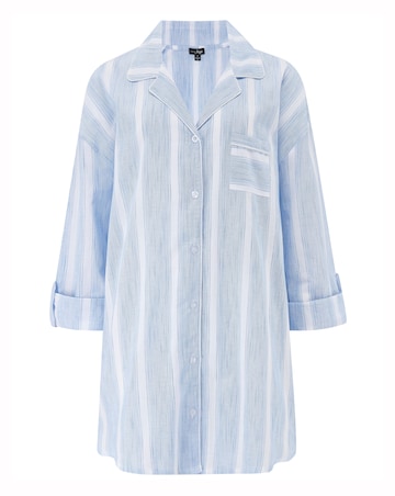 Pour Moi Woven Cotton Stripe Nightshirt