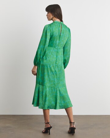 Joanna Hope Satin Jacquard Midi Dress