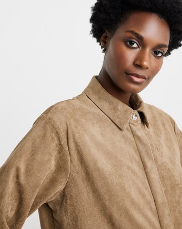 Suedette Long Sleeve Shirt