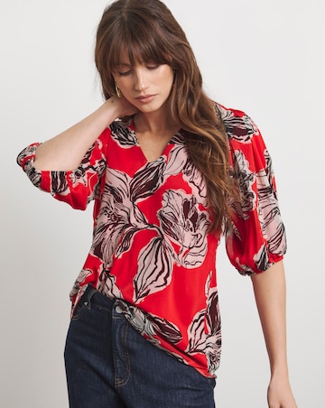 Joanna Hope Puff Sleeeve Blouse