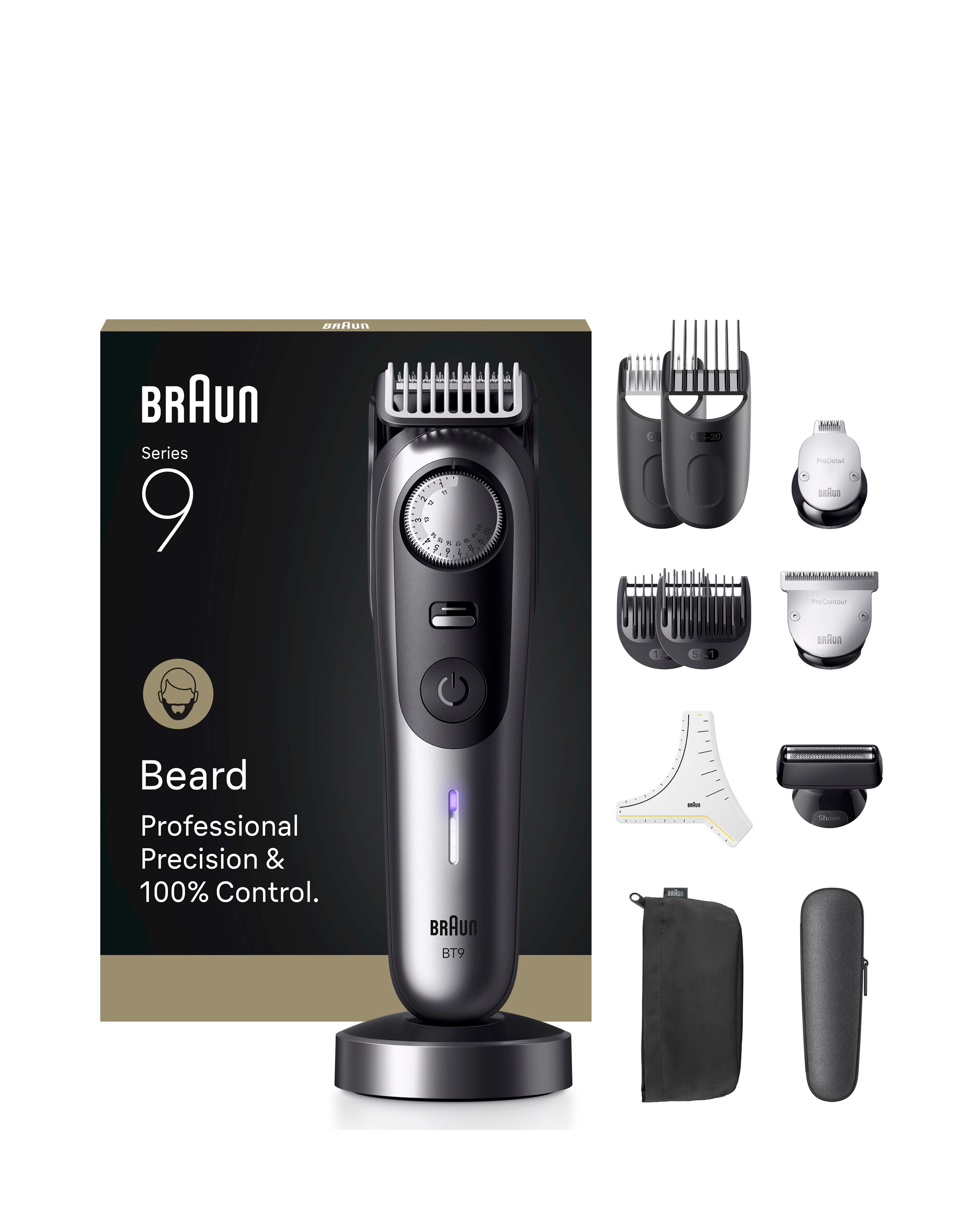 Braun - Beard Trimmer S9 +12 Barbering Tools
