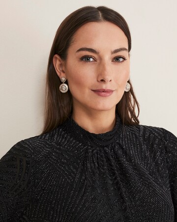 Phase Eight Kirsta Flock Velvet Swing Dress