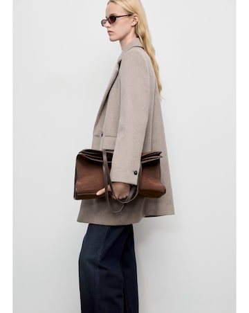 Mango Cream Button Up Coat