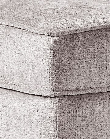 Hunter Chenille Storage Footstool