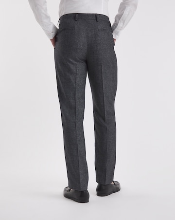 Charcoal Regular Fit Stretch Suit Trouser Short