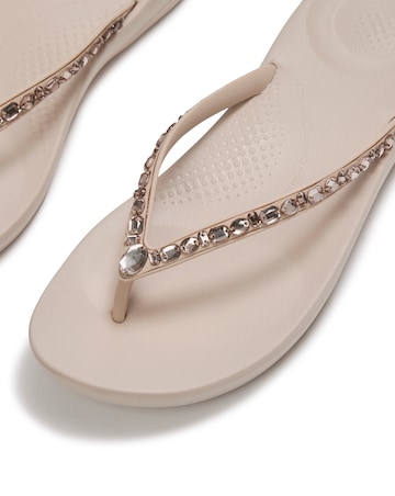FitFlop Rose Iqushion Multi-Crystal Ergonomic Flip-Flops - Standard Fit (D)