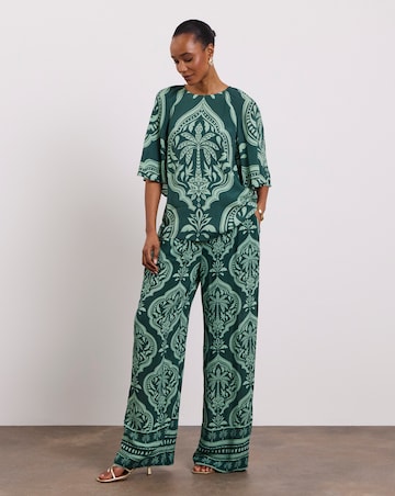 Joanna Hope Printed Wide Leg Trousers