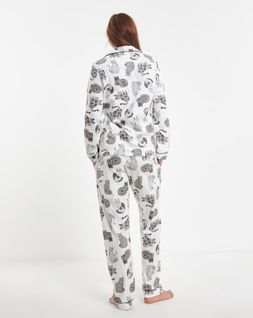 Pretty Secrets Button Through Cotton Pyjama Set