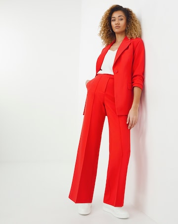 Red Single Breasted Blazer