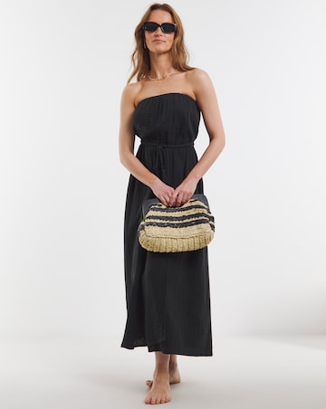 Beach to Beach Cotton Bandeau Beach Midi Dress