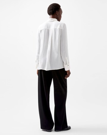 French Connection Chiara Drape Contrast Long Sleeve Shirt