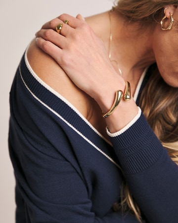 Anthology Navy Contrast Trim Cardigan