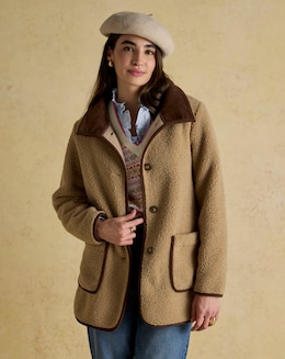 Joules Sadie Button Through Fleece