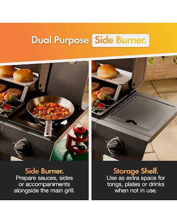 VonHaus 6+1 Burner Gas BBQ with Side Burner