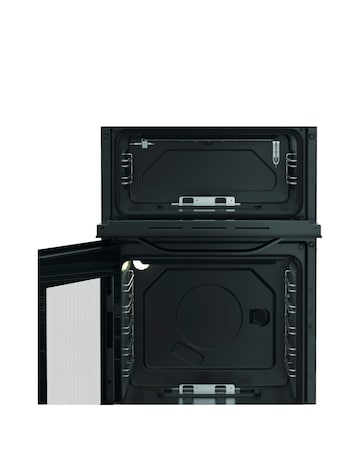 Hotpoint HDG5GCB 50cm Gas Double Cooker - Black