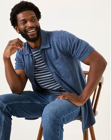 Fatface Truro Jersey Shirt - Blue