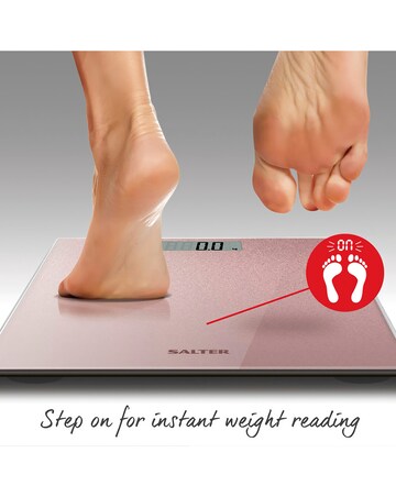 Salter Rose Gold Glitter Electric Scale