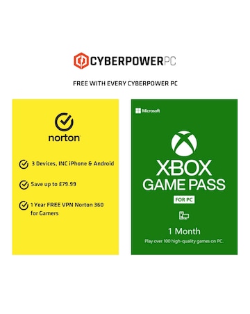 CyberPowerPC Eurus Gaming PC - AMD Ryzen 5 5600G 8GB RAM 500GB NVMe SSD