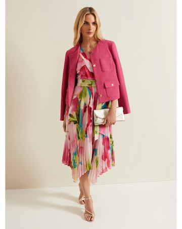 Phase Eight Kendal Floral Pleat Midi Dress