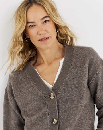 Wide Sleeve V Neck Cardigan