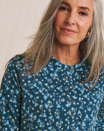 Julipa Pure Cotton Pocket Henley Top