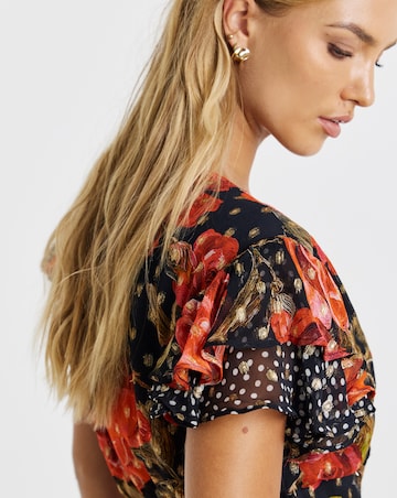 Hope & Ivy Ffion Wrap Maxi Dress
