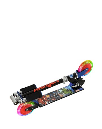 MoVe Avengers Folding Inline Scooter with Light Up Wheels