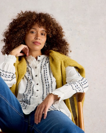 White Stuff Naomi Embroidered Shirt
