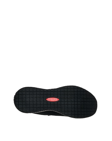 Skechers Black Squad SR Work Wear Shoes- Wide Fit (E)