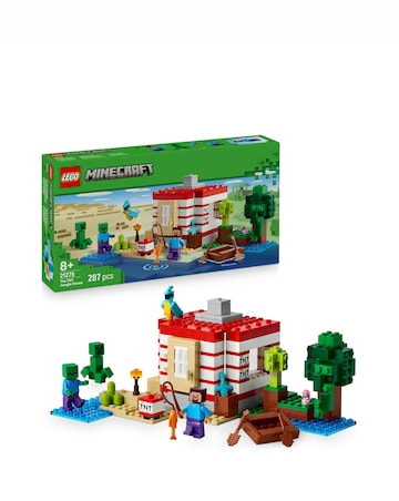 LEGO Minecraft The TNT Jungle House Video Game Collectible Building Toy 21275