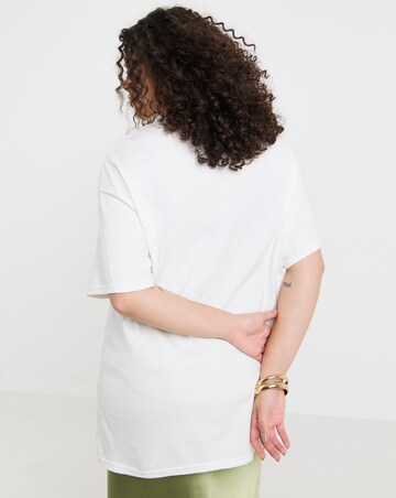 Simply Be White Spritz Graphic T-Shirt