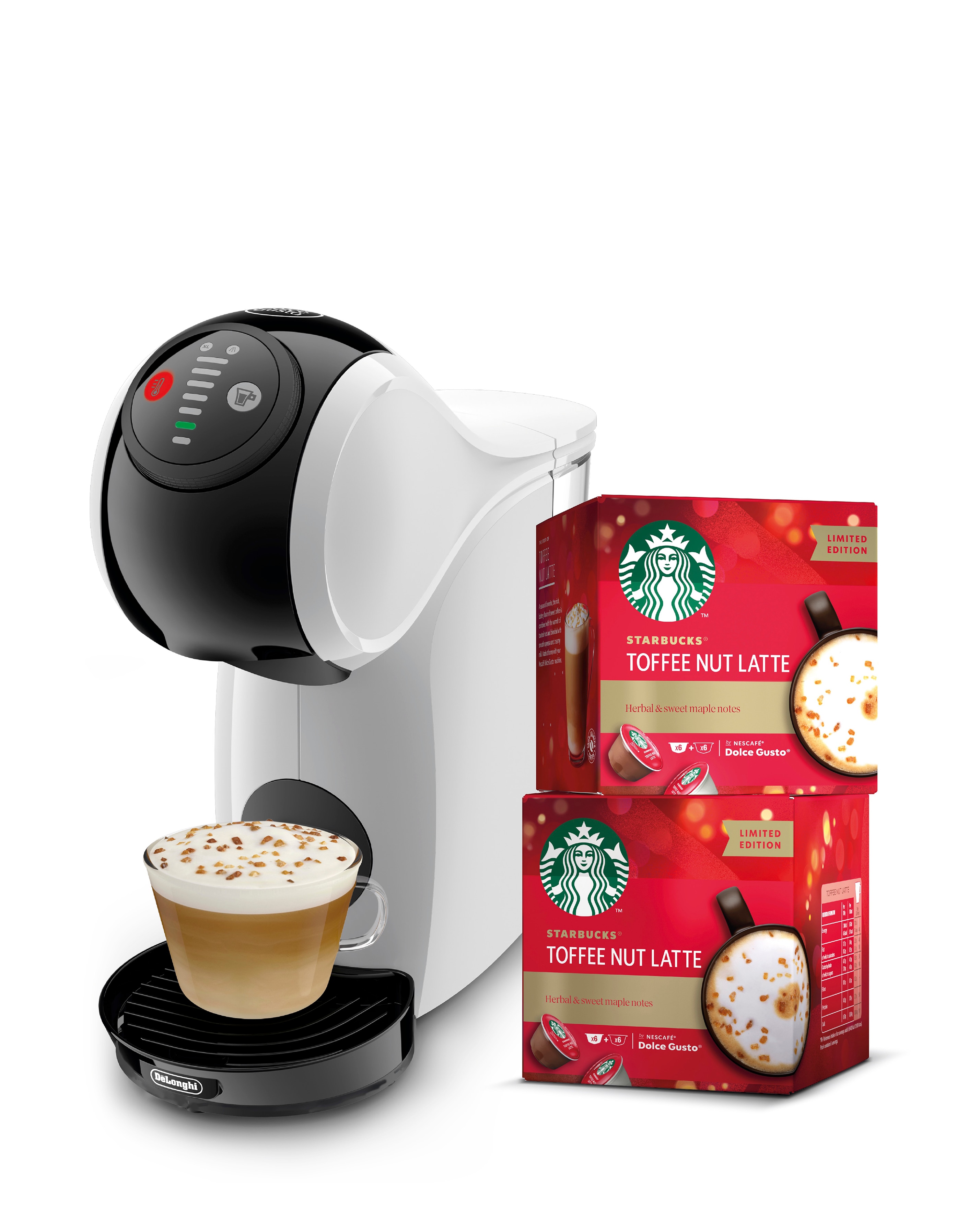 Nescafe Dolce Gusto Genio S with Starbucks Toffee Nut Bundle | JD