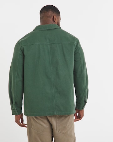 Green Washed Cotton Shacket