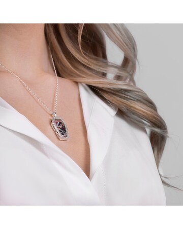 Disney Nightmare Before Christmas Silver plated Floating Stone Necklace